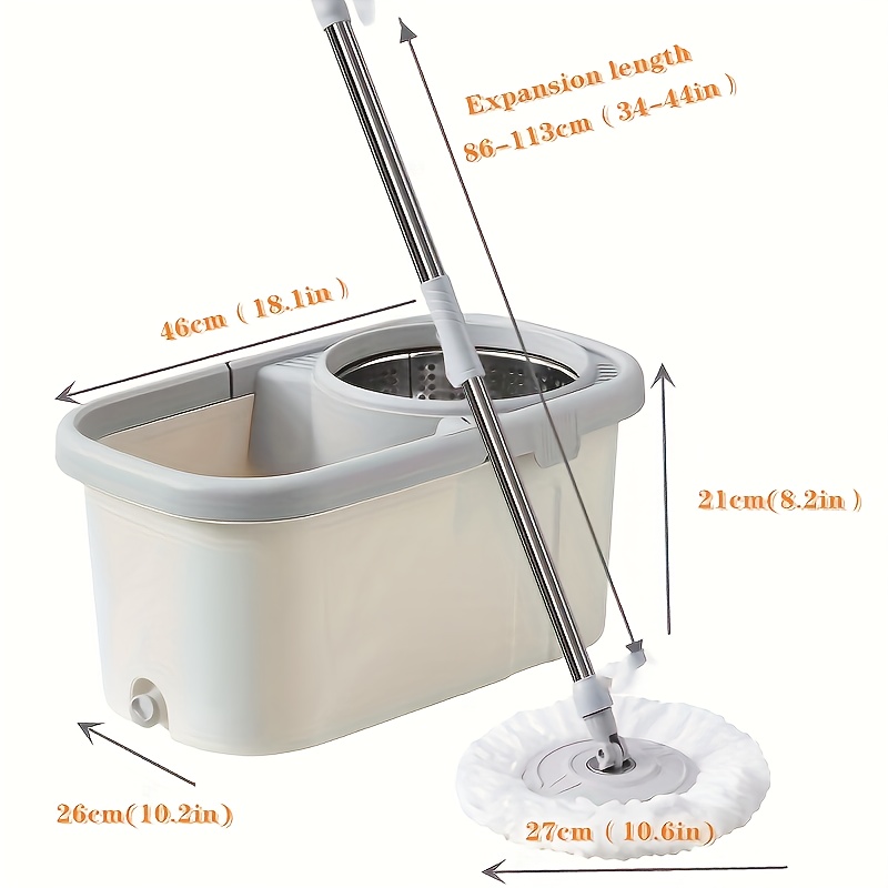 Sewage Separating Suction Mop Bucket For Lazy Person's Home Use Hand-free  Washing Rotating Flat Mop Cloth Automatic Mopping - Mops - AliExpress