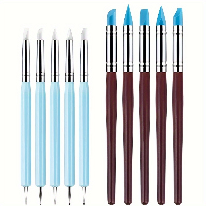 ALXBSONE 6pcs Clay Tools Kit Pottery Sculpting Modeling Tools Polymer Air Dry Clay Tools Dotting Tools Clay Carving Tools for Adults, Kids, Pottery