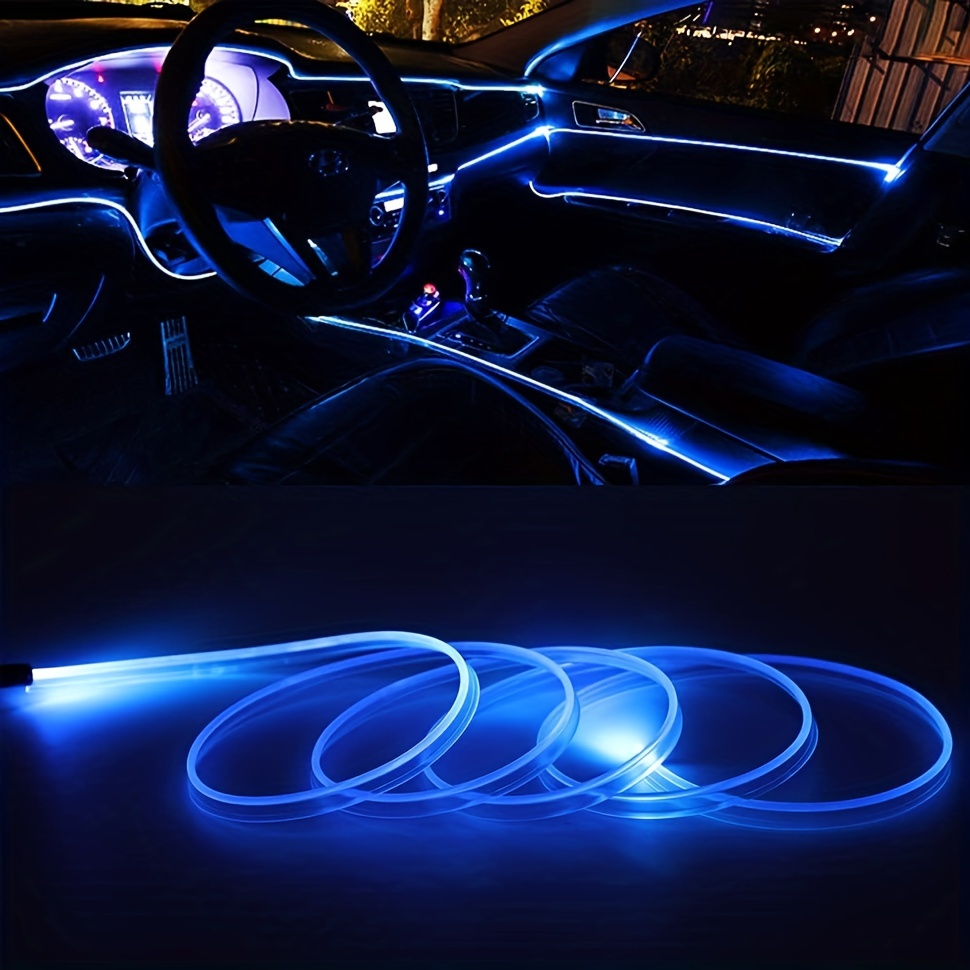 Kaltes Licht Auto Atmosphäre Licht Led Innenraum Atmosphäre Licht  Leuchtende Linie Tür Schlitzlicht [mit USB]