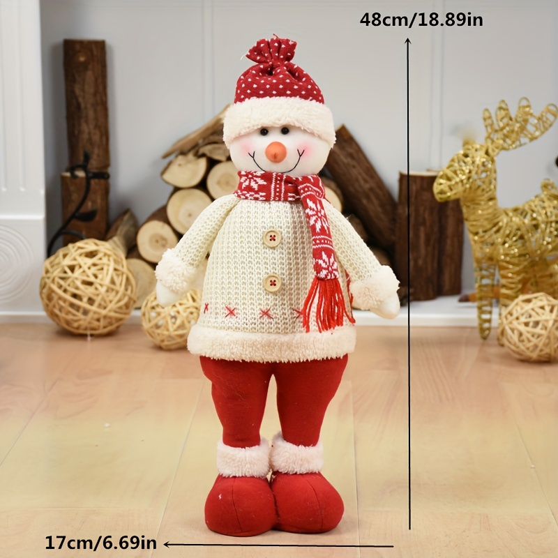 1pc Red Christmas Doll Santa Claus Snowman Deer Christmas Decorations Ornaments Christmas Didn t Pick Up Plush Toys New Year s Gifts Christmas Tree Decorations Party Gifts details 2