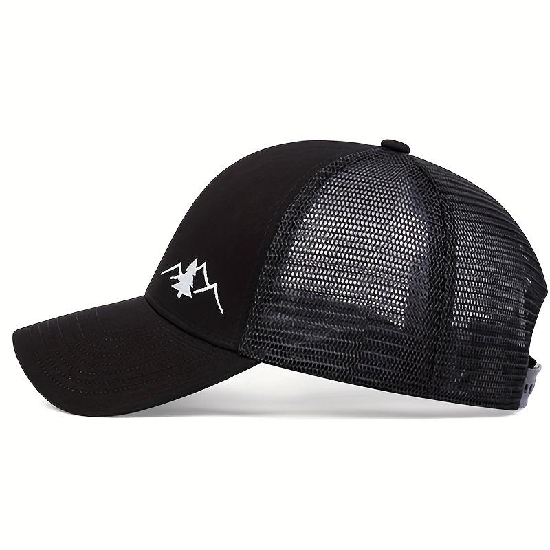 Fishbone Embroidery Baseball Caps for Men and Women, Outdoor Casual Fishing  Caps, Sun Protection Hats for Vacation Travel