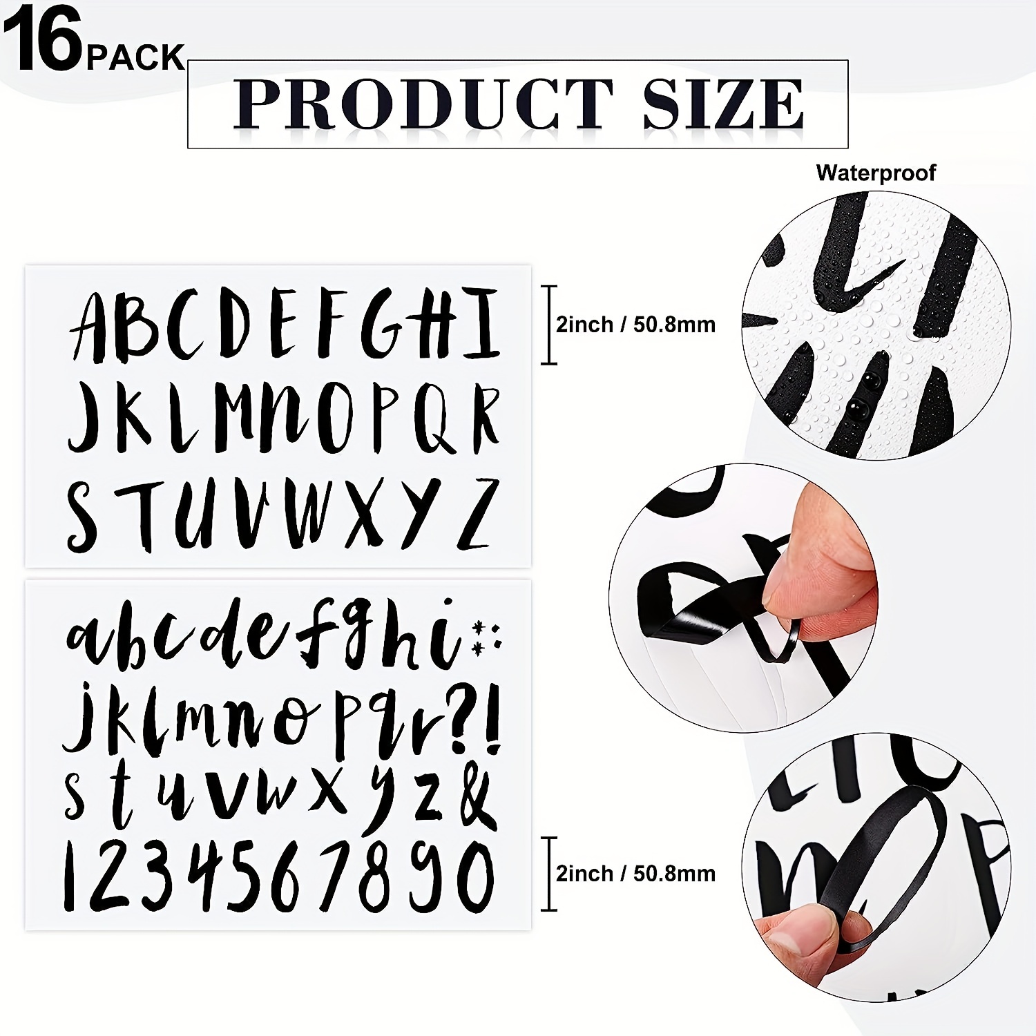 Self adhesive Vinyl Letters Numbers Kit Personalized - Temu