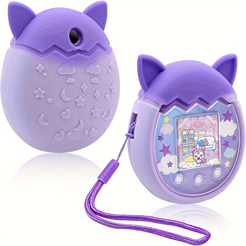  Cute Case Compatible with Tamagotchi Uni, Cute 3D Shark Pattern  Silicone Protector Case for Tamagotchi Uni Virtual Pet Machine with Finger  Lanyard : Toys & Games