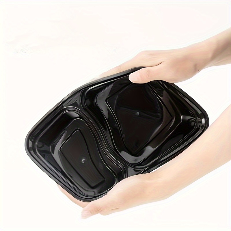 Disposable Bento Box Food Container Black Pre meal Container - Temu