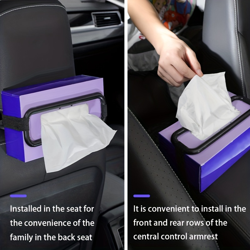 PU Leder Auto Tissue Box Sonnenblende Serviette Halter Tasche
