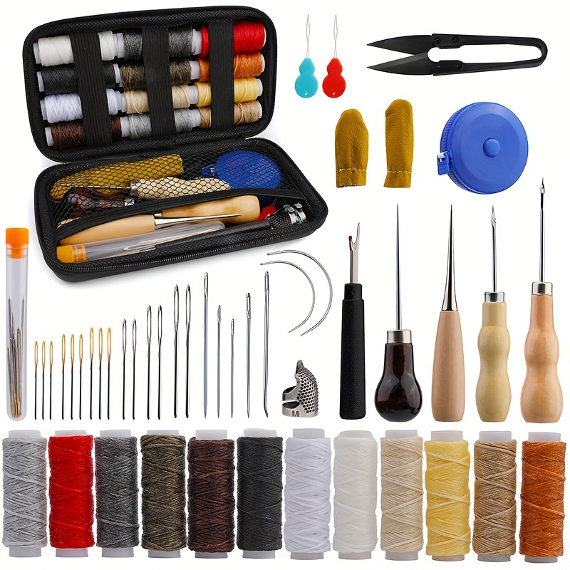 328Pcs Leather Tooling Kit, Leather Kit with Manual, Leather Working Tools  and S