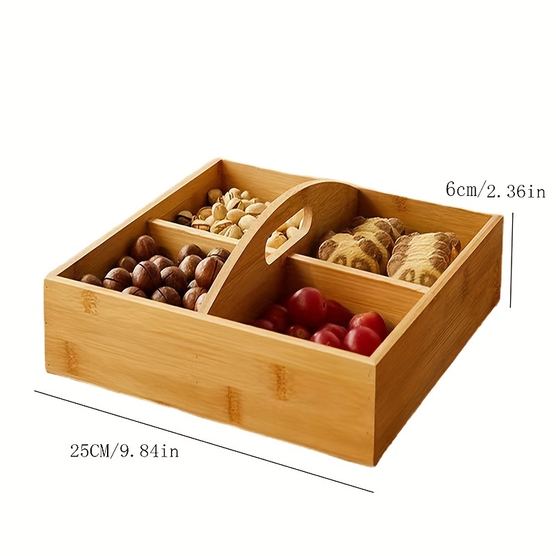 Candy Servers Snack Storage Box Dried Fruit Tray 6 Plastic - Temu