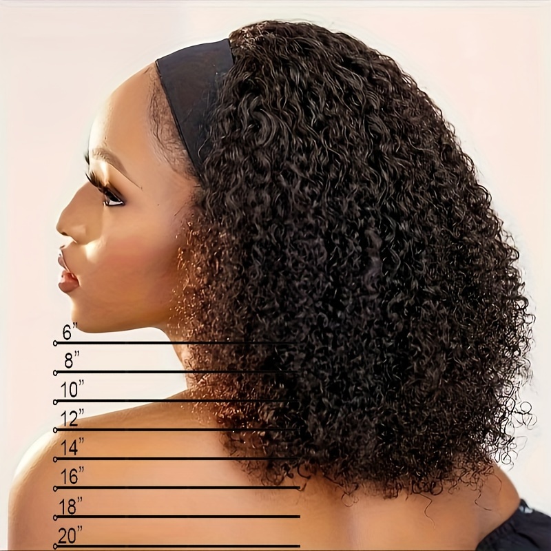 E-shop 180% Dichte Echthaar Perücke Kurzes Stirnband Bob Perücke Natürlich Schwarzes Kurzes Lockiges Bob Cut Wear Glueless Stirnband Perücke Voll