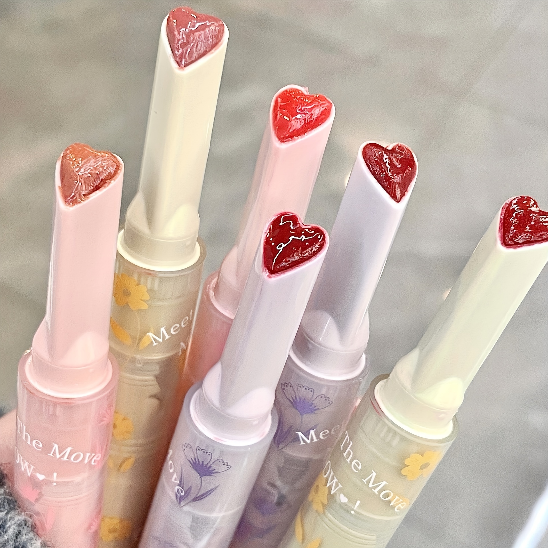 Solid Lip Gloss Lipstick Jelly Love Hydrating Moisturizing Dewy Lip