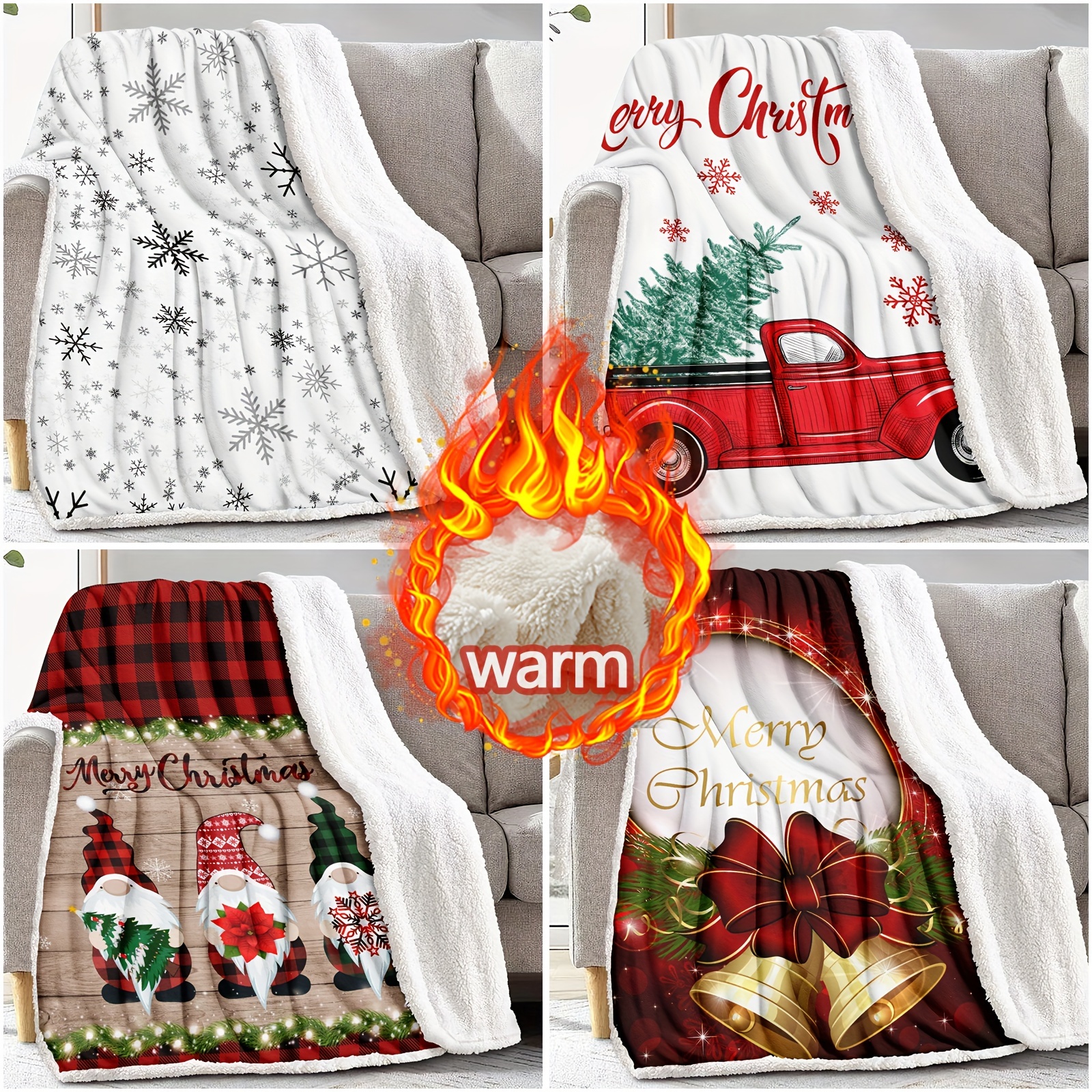 Hallmark discount snowman blanket