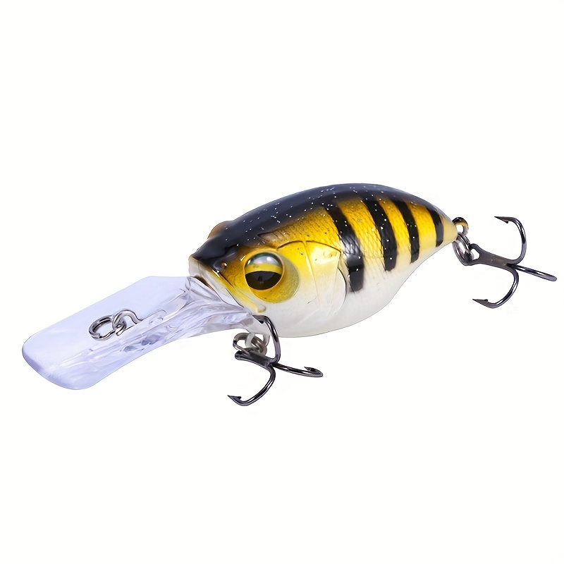 1pc 6cm/8g Pesca Crankbait Con Ganchos Treble Cebo - Temu Chile