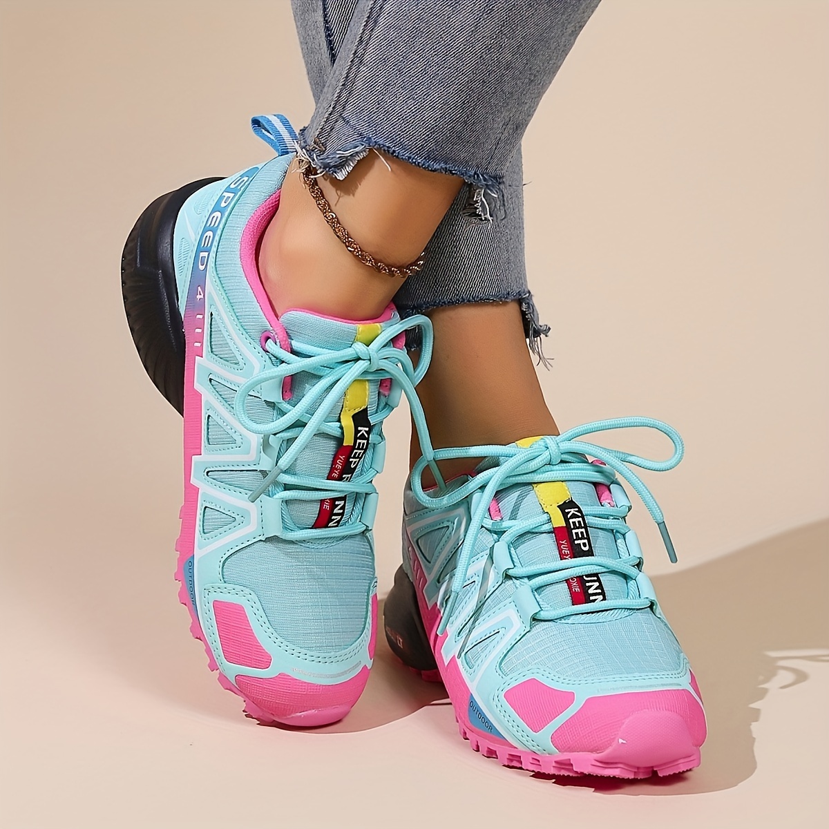 Zapatillas para Andar Mujer Zapatos Casuales Corriendo Caminando  Transpirable Ligero Cómodo Zapatos de Verano para Mujer de Deporte y al  aire libre