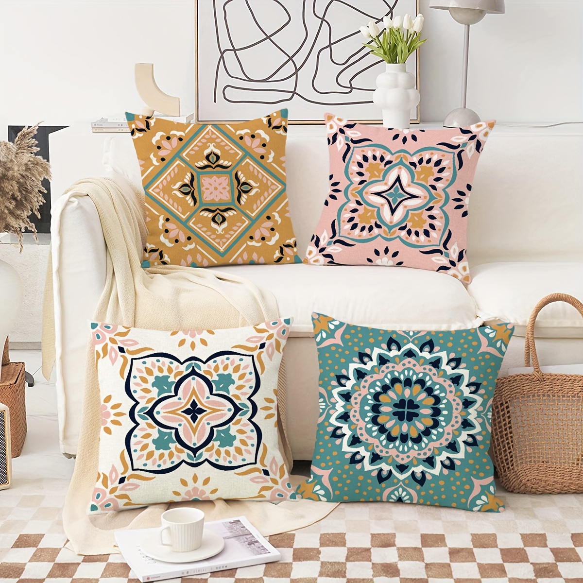 Neutral Pillow Covers - Temu