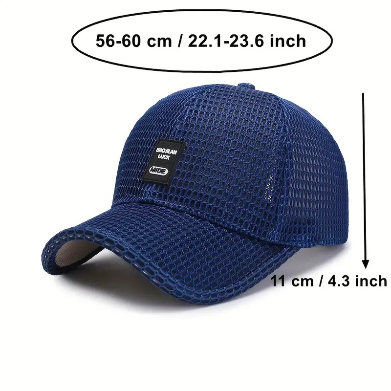 Top Level Summer Baseball Hat Breathable Mesh Trucker Fashion Curved Visor  Casquette Dad Hats Casual Sun For Men And Women, High-quality & Affordable