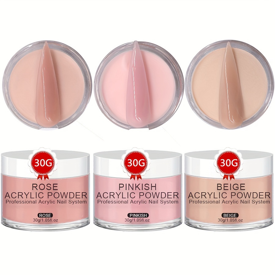  Saviland Pink Acrylic Powder - 30g Professional