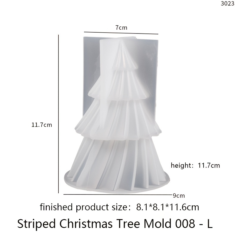 DIY Candle Making Mould Easy to Clean Not Stick Xmas Pine Tree