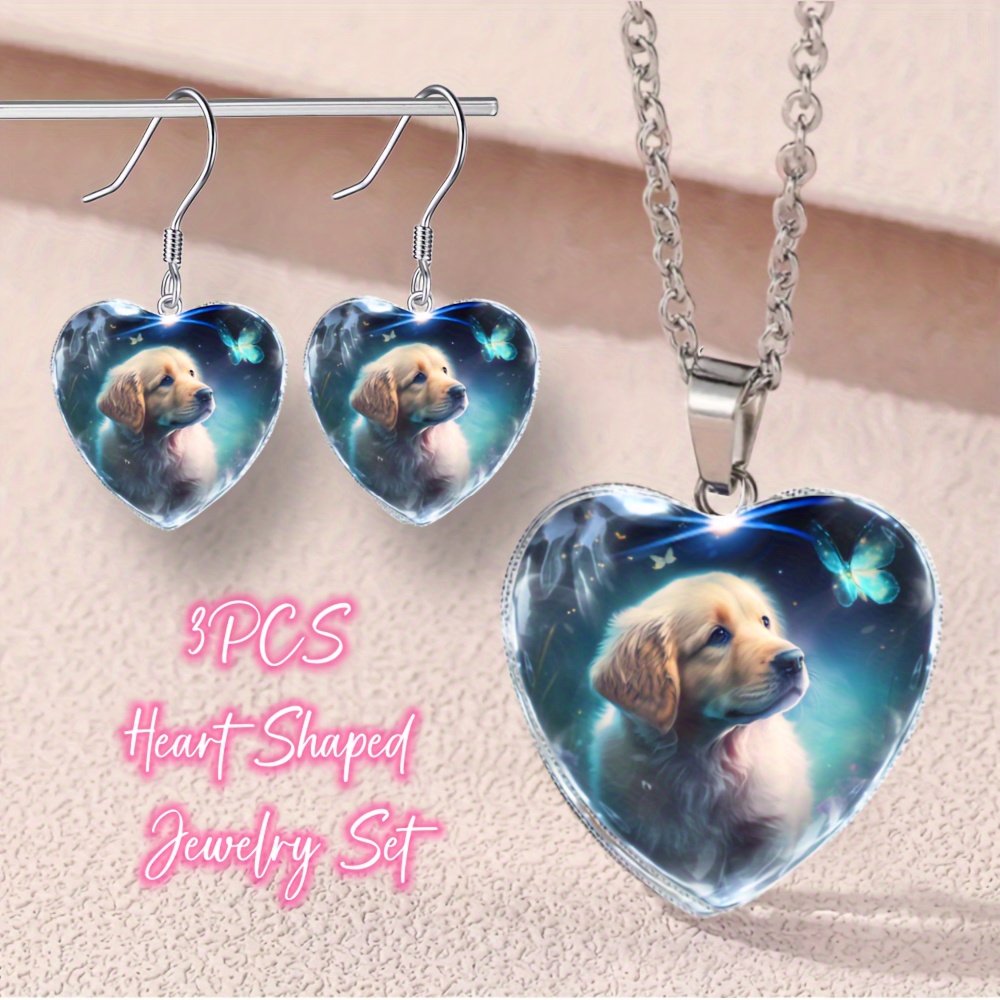 Stunning Diamond Heart Dog Necklace Collar – FrankandBeanz Fancy Jewelry  and Toys for Pets