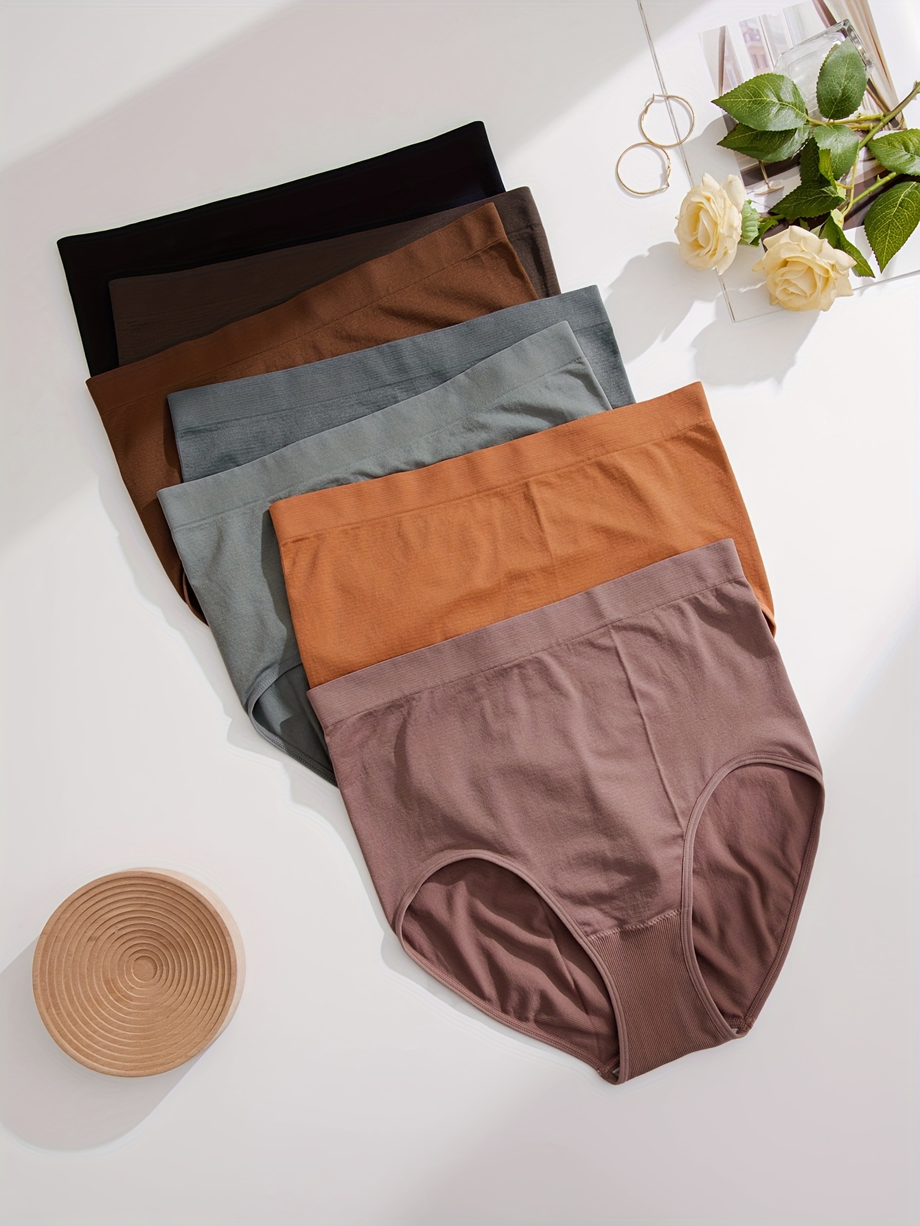 Plus Size Casual Period Underwear Women's Plus Colorblock - Temu
