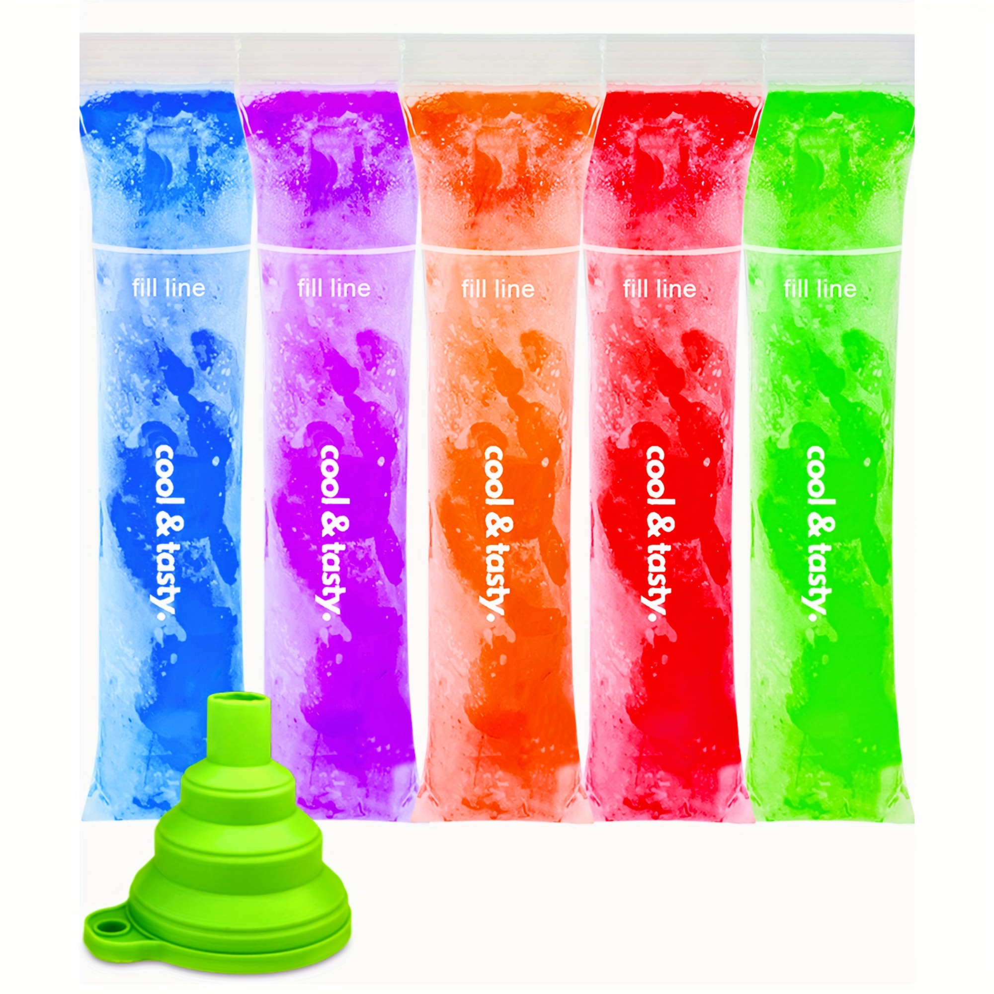 Ice-making Bags, Freezer Bags With Funnel, Ice Bags For Lunch Box Cooler,  Plastic Popsicles Molds Freezer Bags For Home Kitchen, Ice Bag For Ice  Maker Camping Picnic, Kitchen Accessaries - Temu