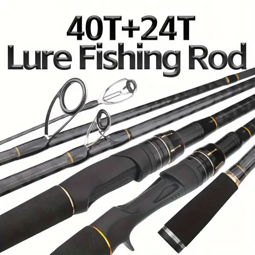 1pc Fishing Rod - 24t Carbon Sensitive Casting Rod With Twin-tip, Medium  And Medium Heavy Baitcaster Rod Bass Fishing Pole For Saltwater & Freshwate, Shop The Latest Trends