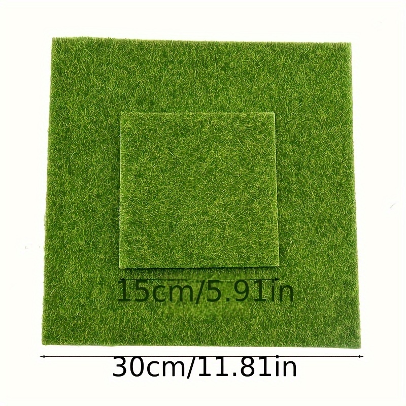 1pc 15cm Tappeto Erba Artificiale Verde Prato Finto Tappeti - Temu