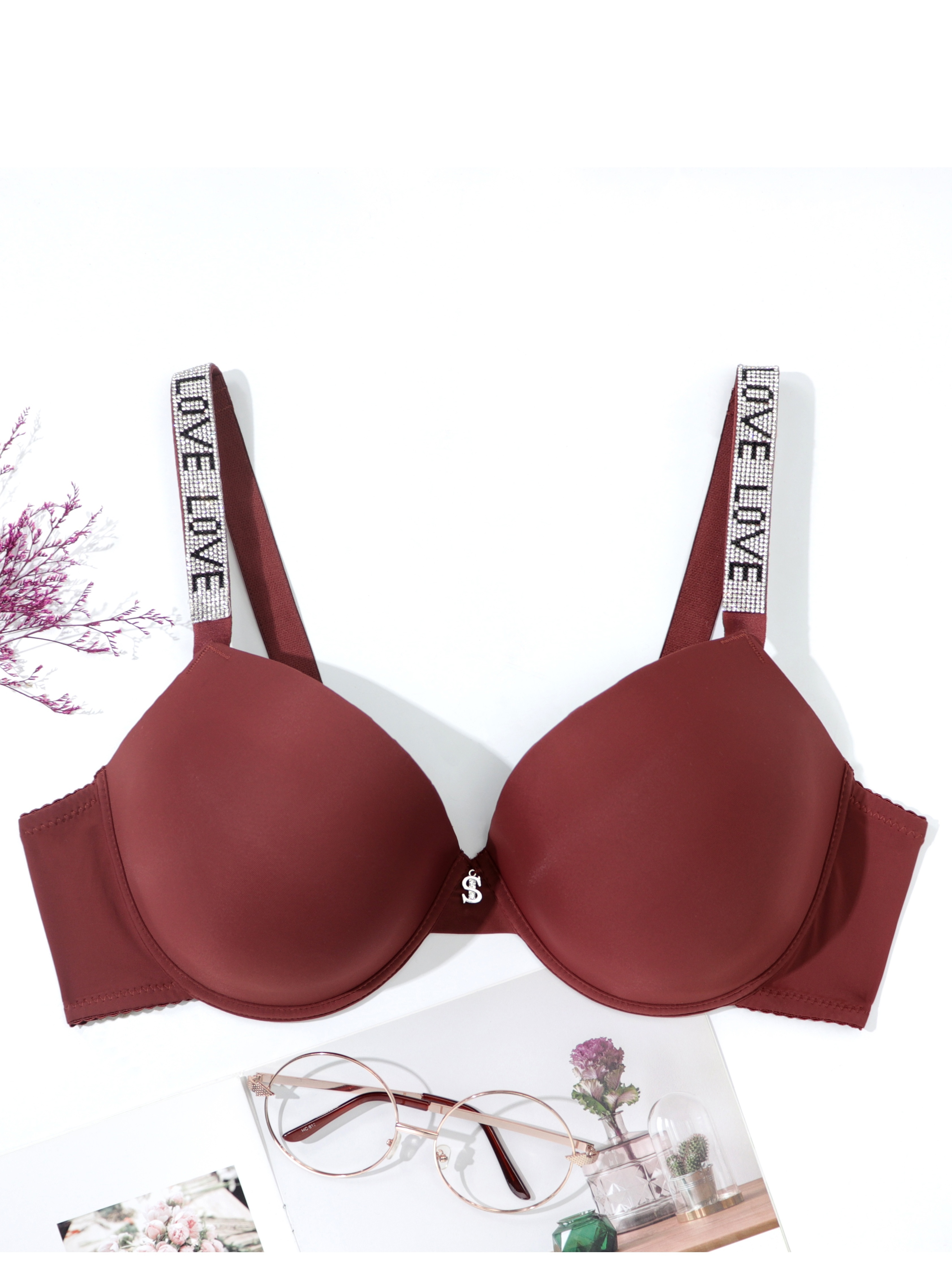 Womens Red Plus Full-Coverage Bras - Underwear, Clothing