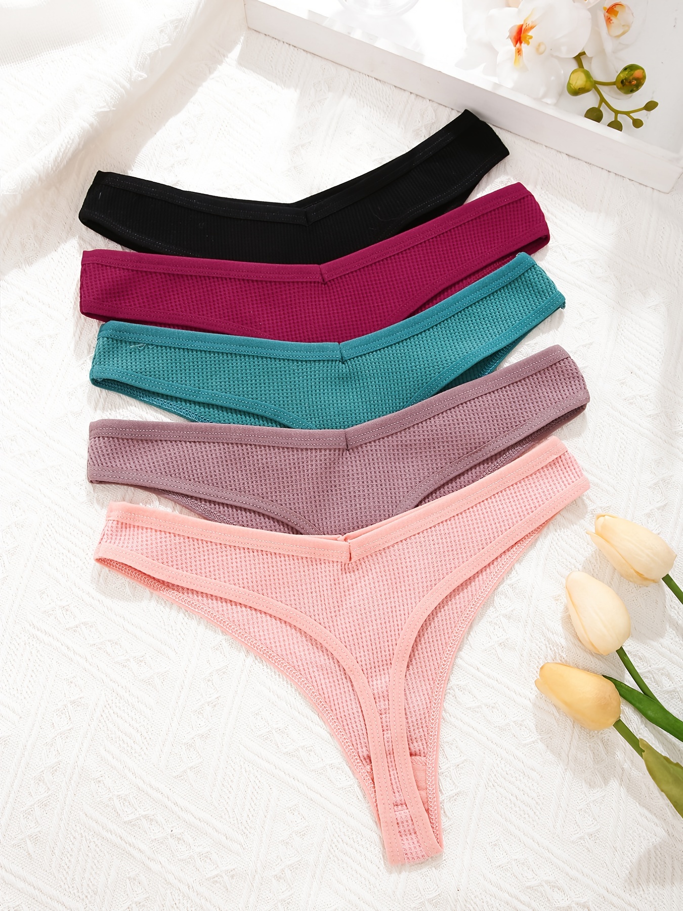 Colorful Cotton Panties Breathable Assorted Colors Soft - Temu