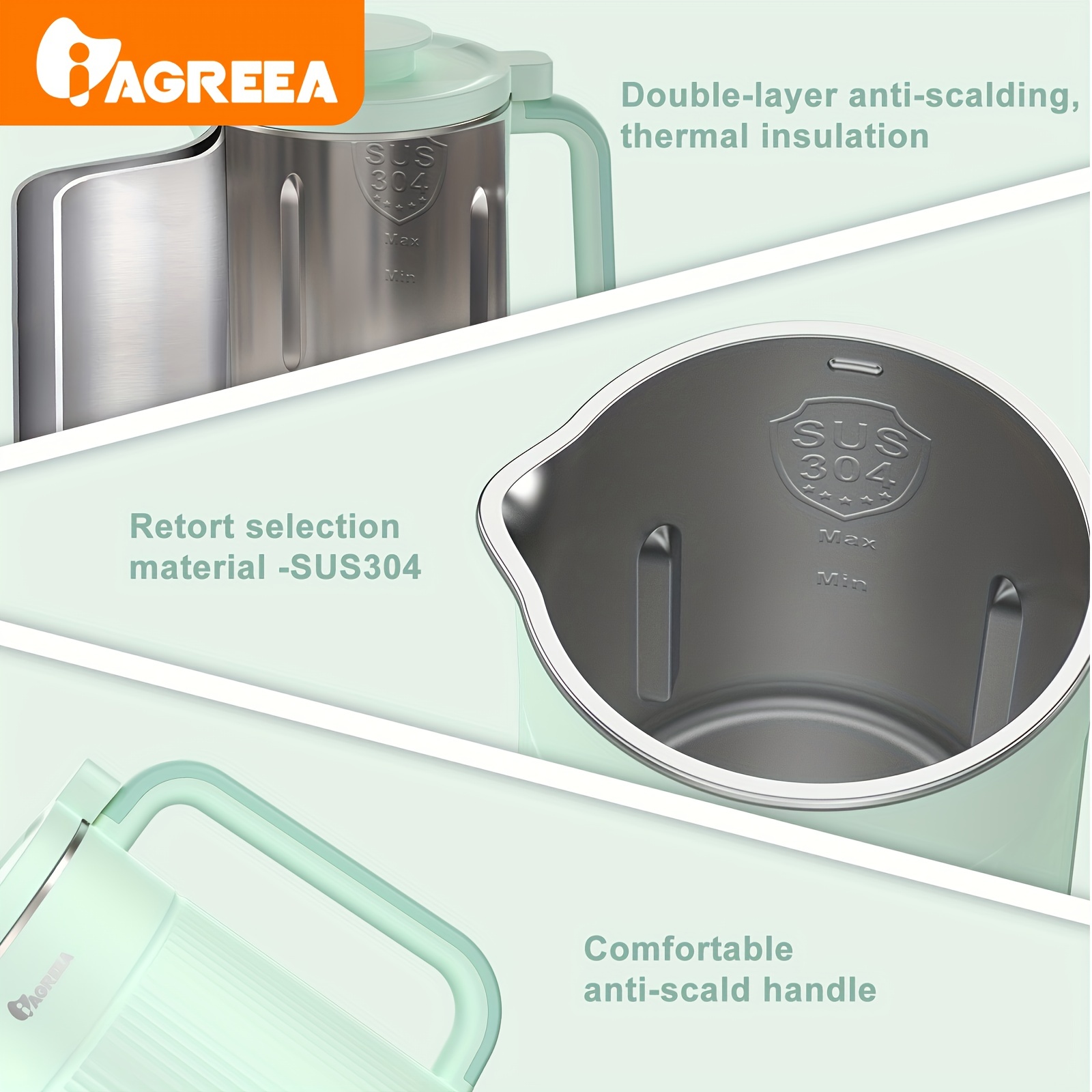 Iagreea Soybean Milk Machine,soup Maker /soymilk Maker Soyamilk