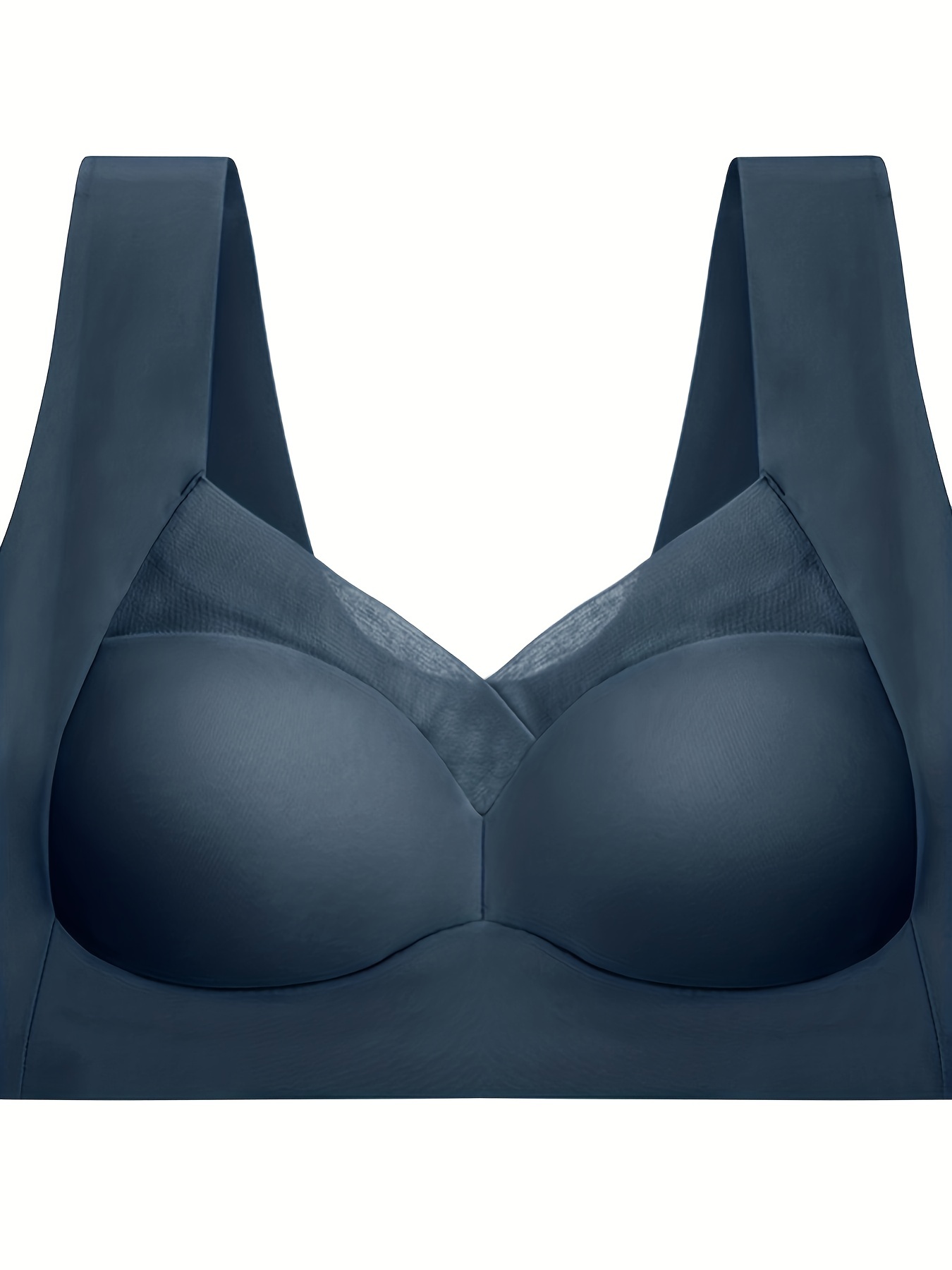 Sawvnm Womens Wireless Push Up Bra Seamless Full Coverage T-Shirt Bras  Jacquard Trendy Comfort Breathable Everyday Soft Bras : :  Clothing