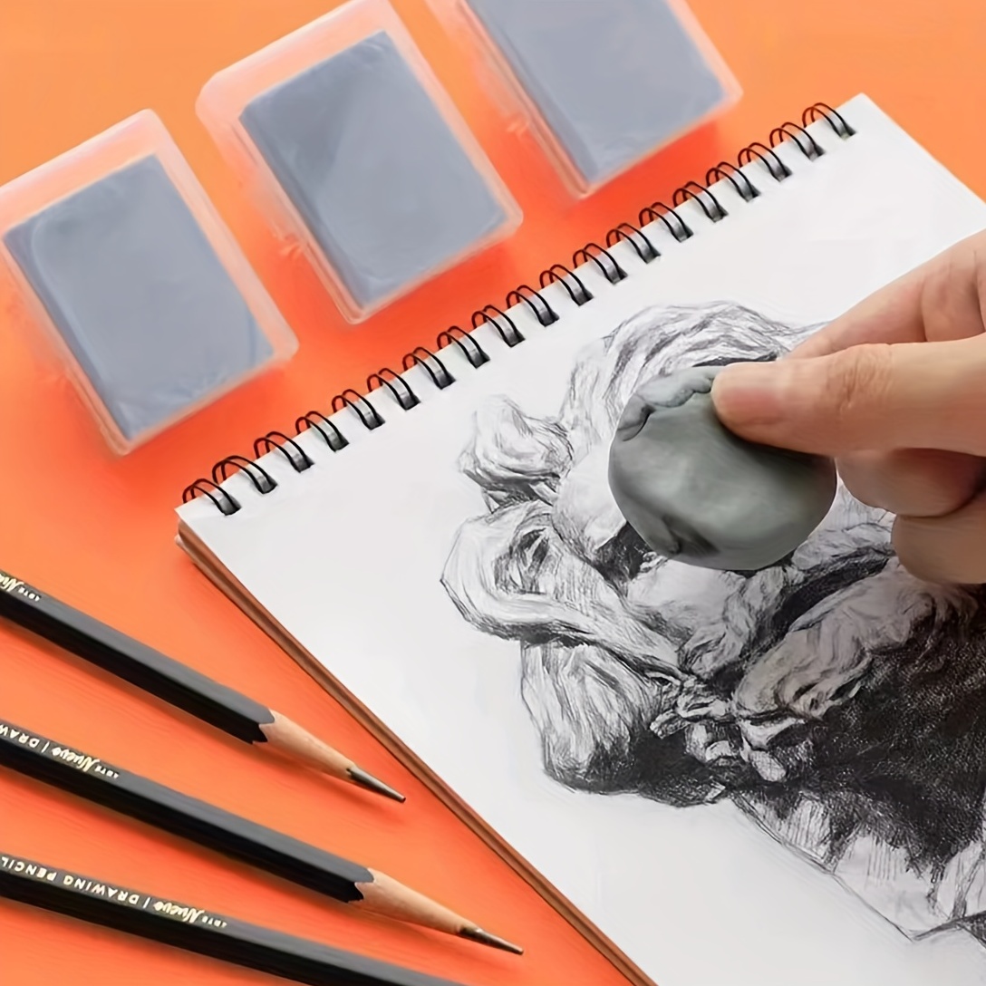 6Pcs eraser pencils sketch sketch pad sketching crayon Pencils