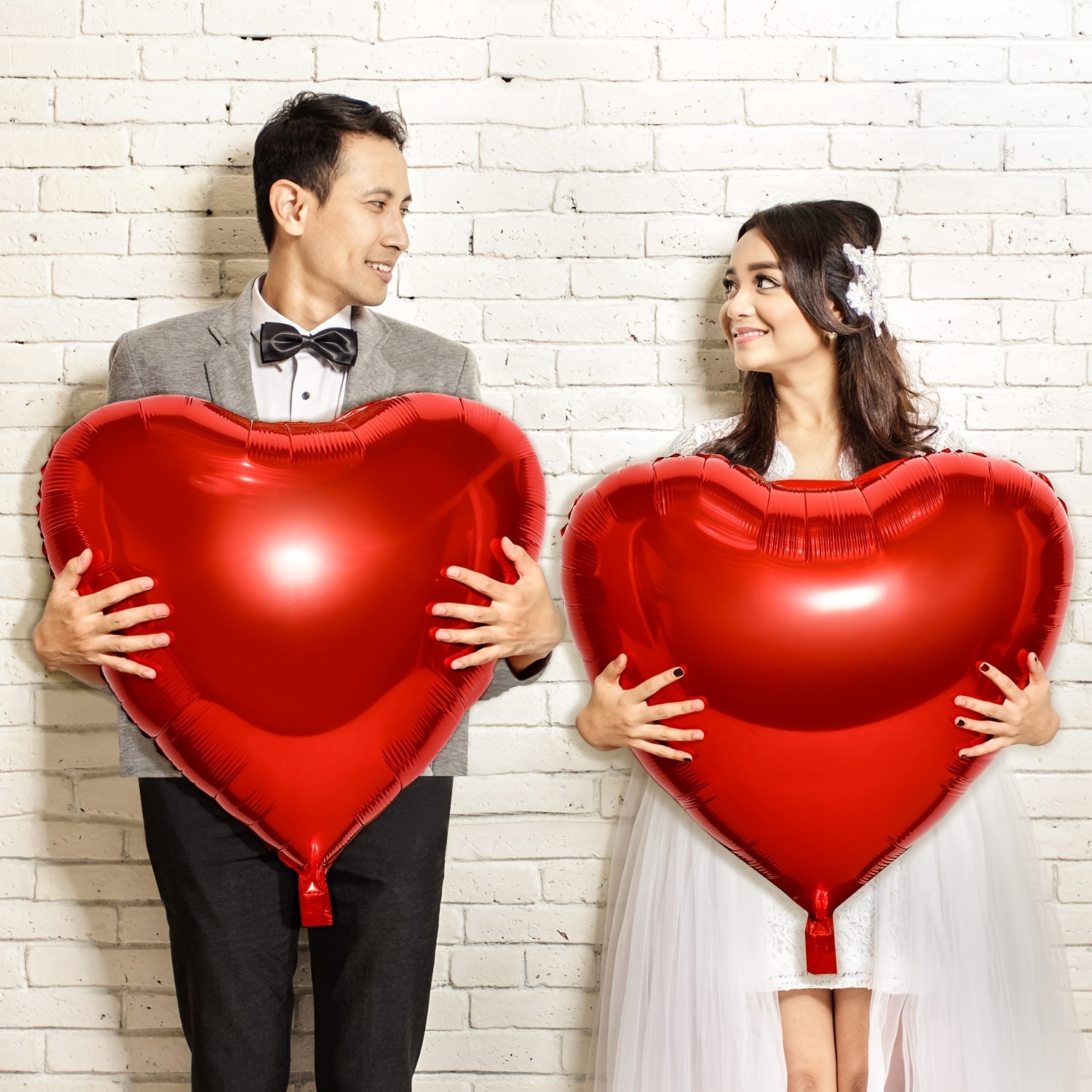 1 pc Couple Amour Ballon De Mariage Décoration Artisanat - Temu