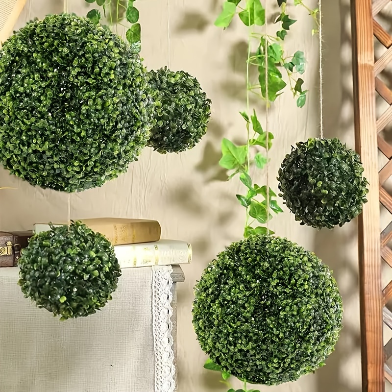 2Pcs Artificial Moss Balls Decorative Fake Moss Balls Decorative Topiary  Moss Balls 