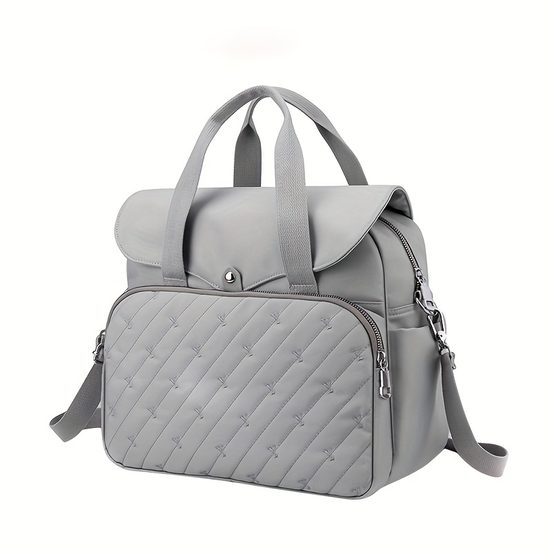 Embroidery Tote Backpack Laptop Handbag Mommy Bag