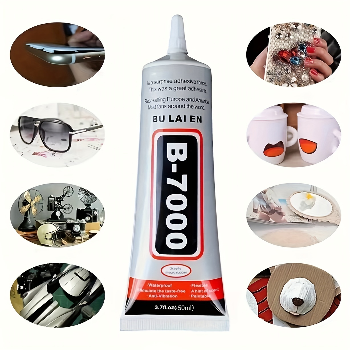 B-7000 Glue 110ml [Upgraded][2024 New Version] Adhesive Multi-Function  Glues Paste Adhesive for Phone Repairing Shoes Repairing DIY Craft Glass