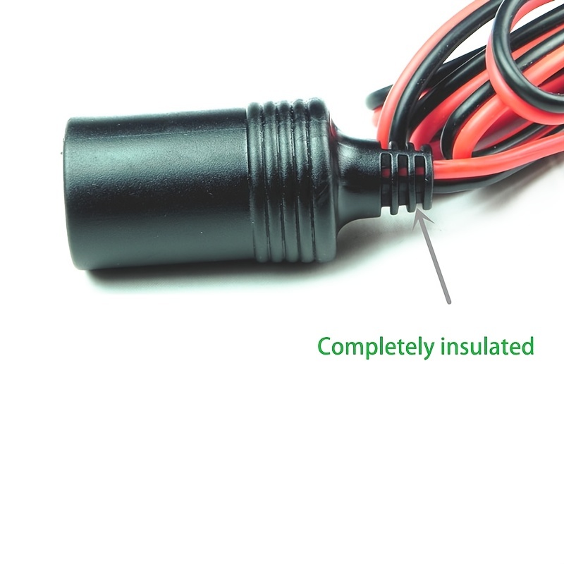 12v 50a Battery Clamps: Car Cigarette Lighter Socket Adapter - Temu