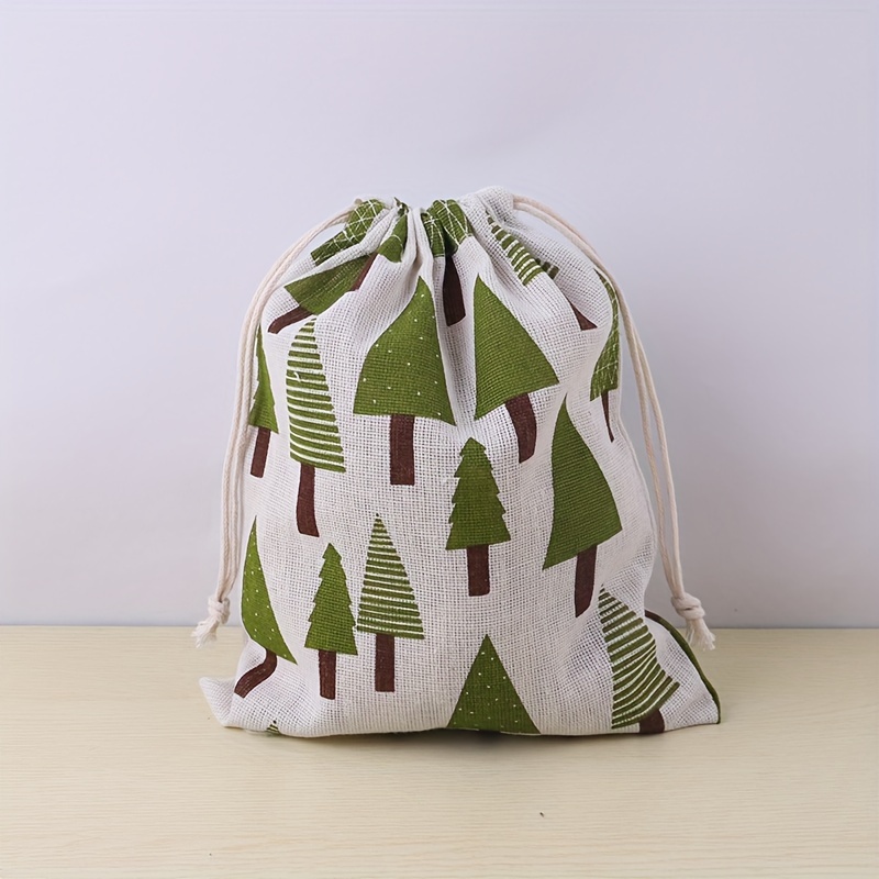 Creative Print Cotton Tote Pocket Drawstring Gift Printed - Temu