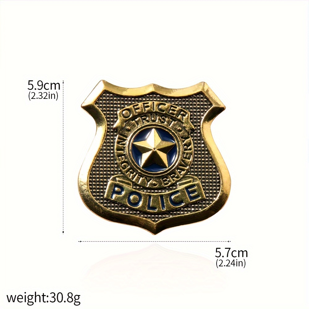 TEMU Broche badge en métal avec police de lapin animé de dessin animé