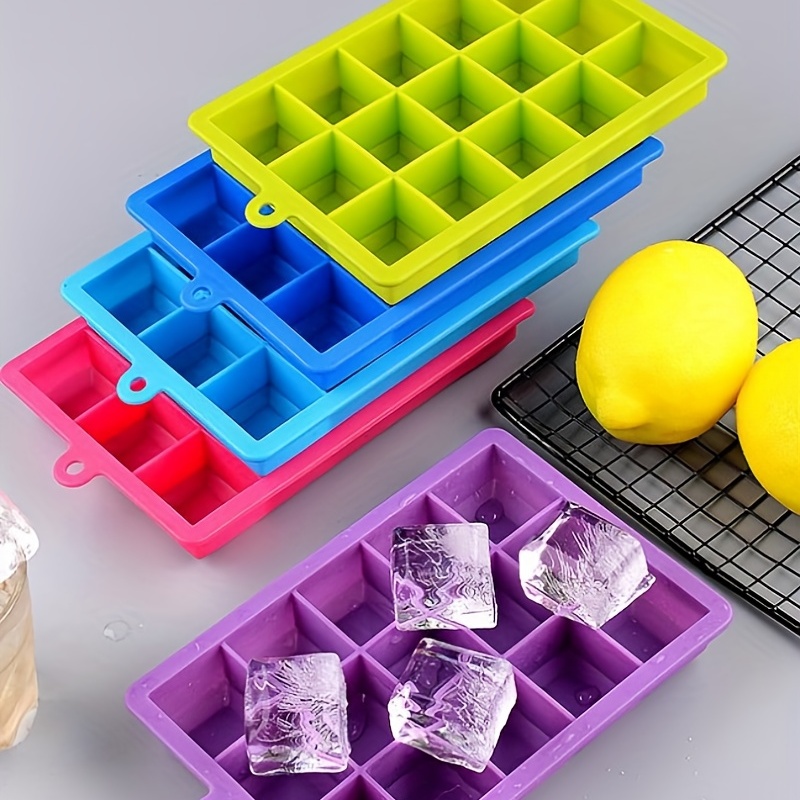 Silicone Ice Cube Trays Easy-Release Silicone Flexible Ice Cube Maker