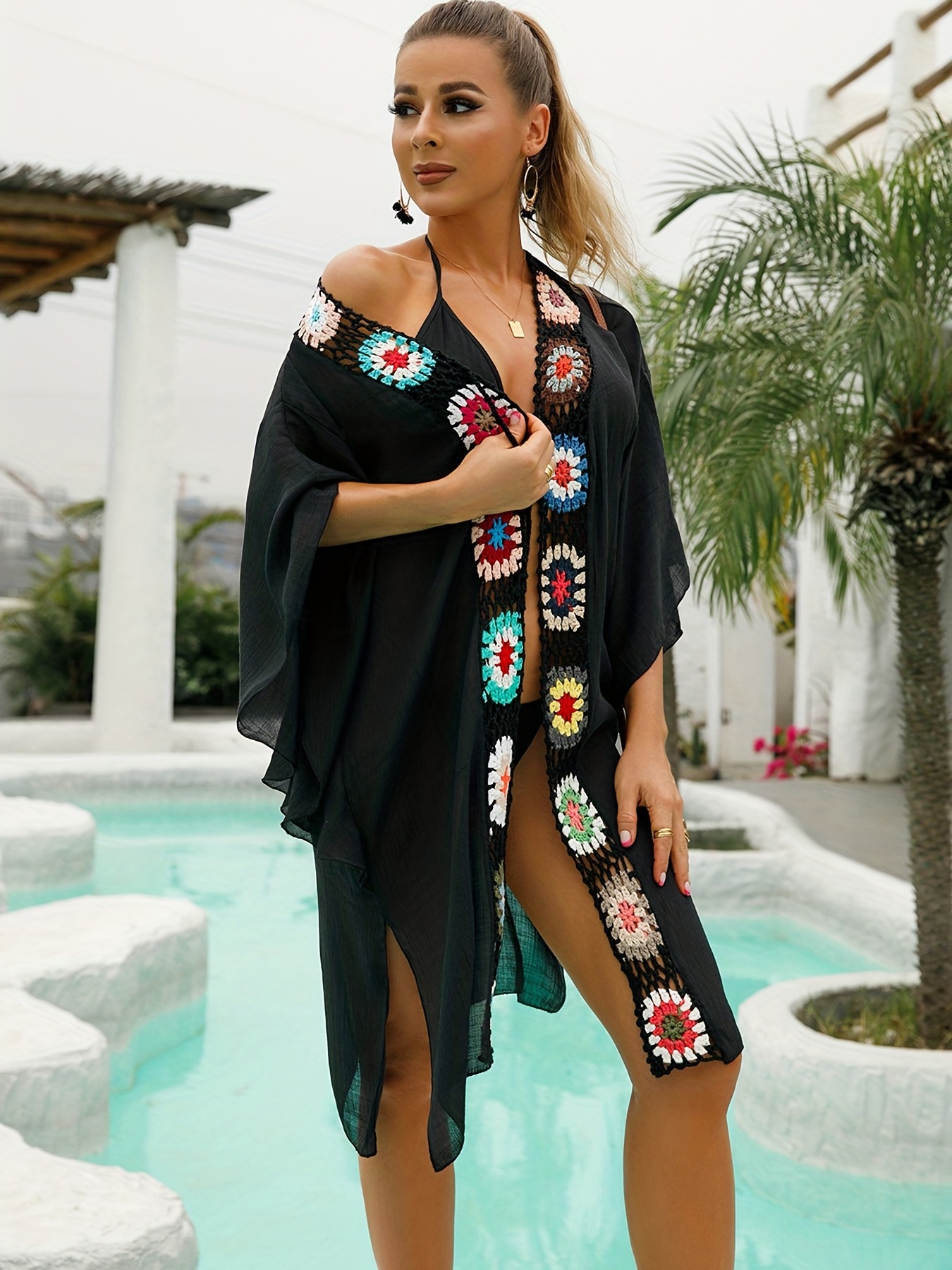 Tie front clearance kimono cardigan