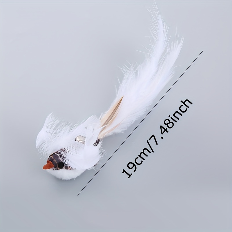 Feather Toy For Cats Cat Toy Feather Wand With Bell Cat - Temu United  Kingdom