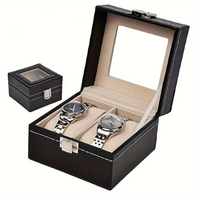 20 Slots 2 Layer PU Leather Watch Box - Modern Wears