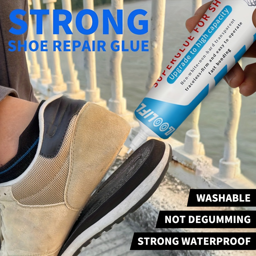 Pegamento autoadhesivo para zapatos, pegamento impermeable para reparación  de zapatos, adhesivo de reparación de suelas, pegamento de secado rápido