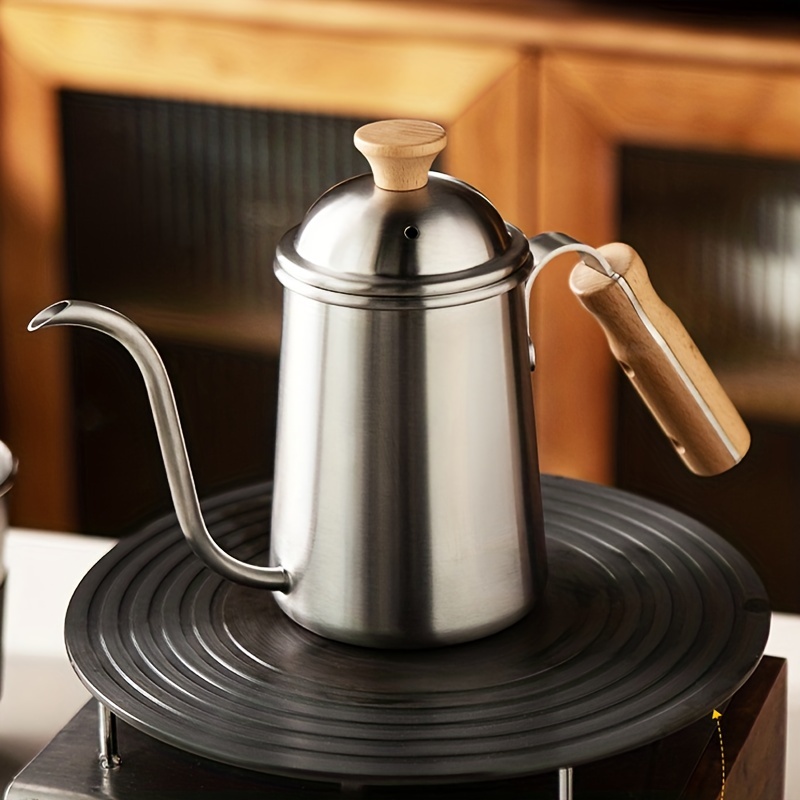 650ML Teapot Tea Coffee Pot Stainless Steel Long Narrow Spout Gooseneck  Kettle