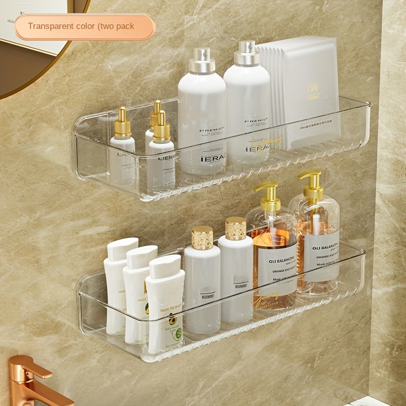 Acrylic Bathroom Transparent Shelf Rack, Punch-free Slotted Layer Plate,  Suit For Toilet - Temu