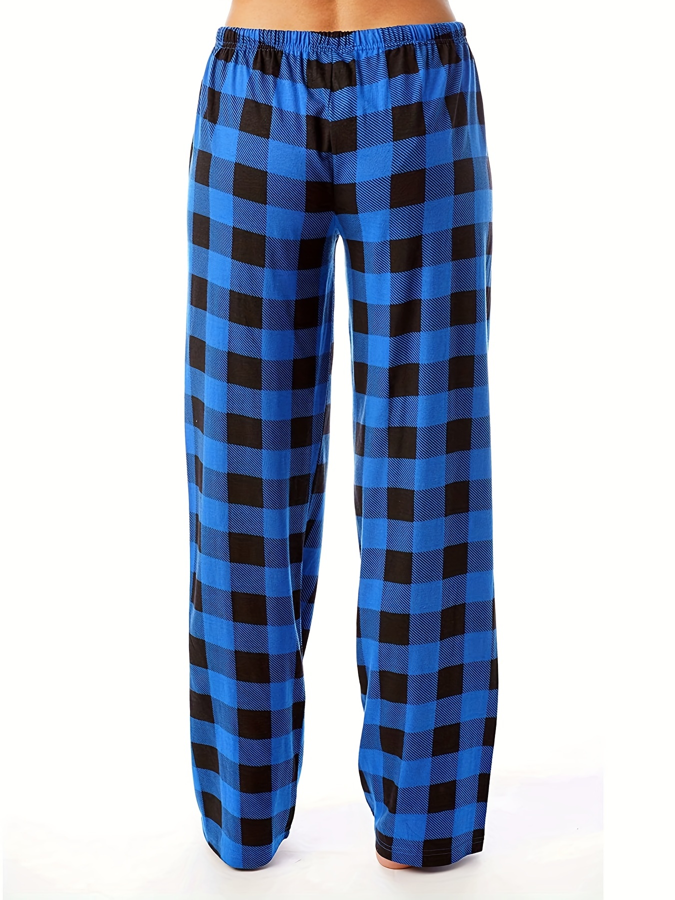 SALE Turquoise & Black Checkered Comfortable Soft Lounge Pajama Pants