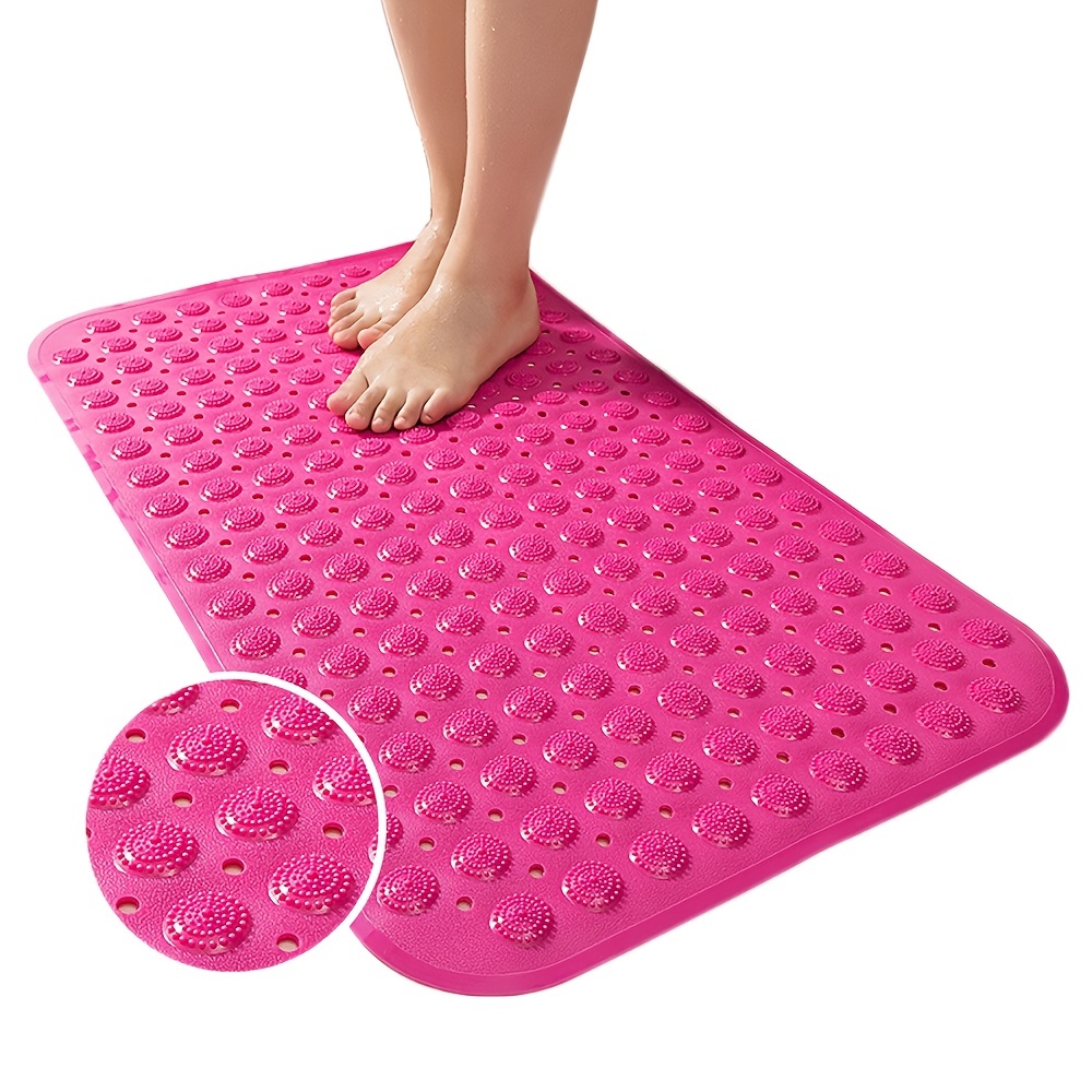 Extra Large Shower Mat Non-Slip Bathtub Strong Suction Grip Anti