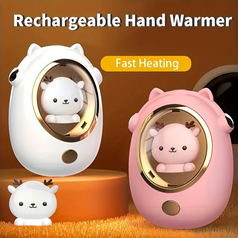 Calentadores de manos recargables, lindo calentador de manos eléctrico con  forma de pata de gato, calentador de manos portátil y reutilizable, con  calefacción de larga duración de 3 a 6 hora