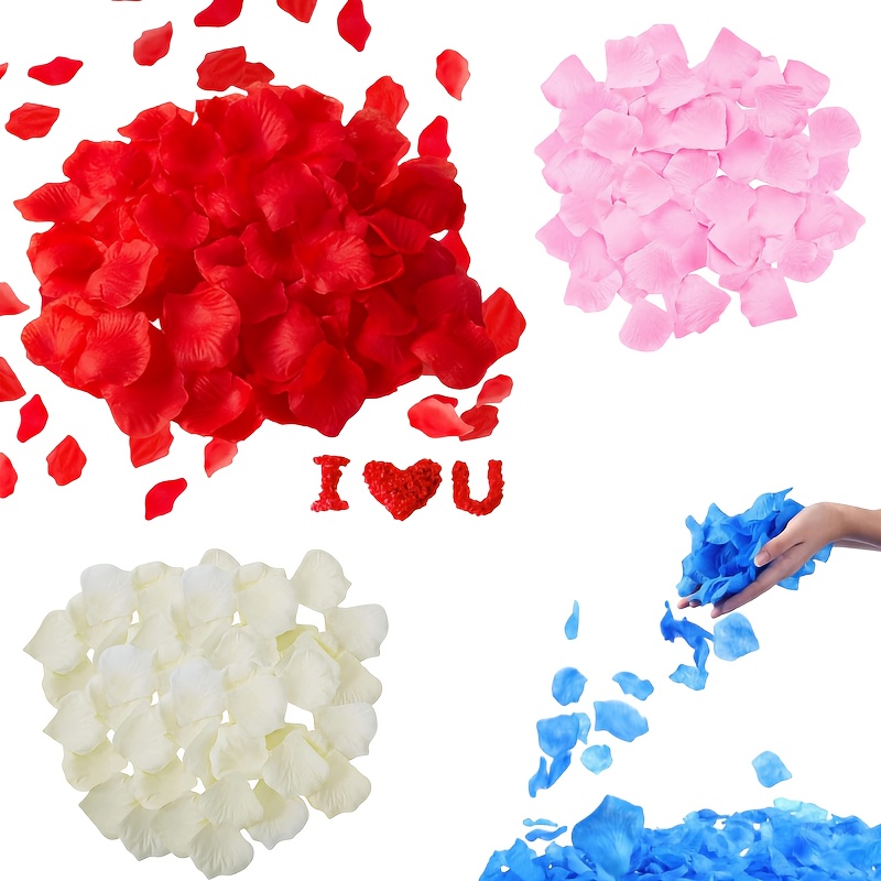 1000pcs Pétalos Rosa Pétalos Flores Artificiales Pétalos - Temu Chile