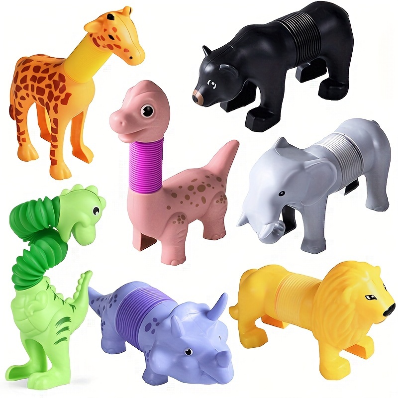 Tubos pop flexibles corrugados, juguetes para niños antiestrés