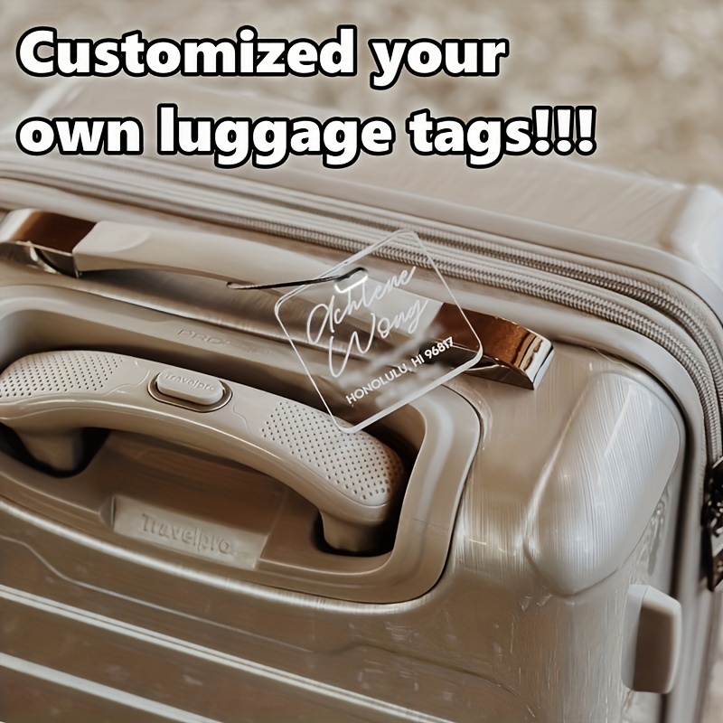 One or Two Personalized Aluminum Luggage Tags from Qualtry (Up to 64% Off)